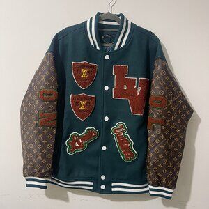 Louis Vuitton Dark Green Varsity Jacket